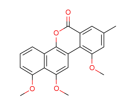 1,10,12-trimethoxy-8-methyl-6H-dibenzo[c,h]chromen-6-one