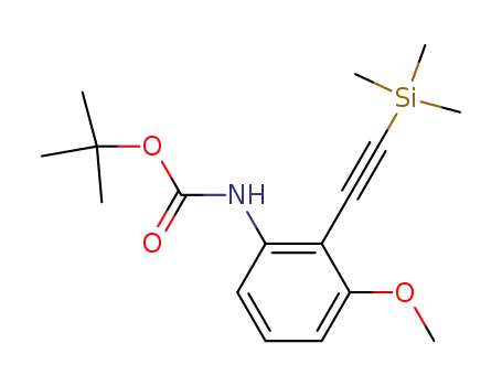 (3-Methoxy-2-trimethylsilanylethynyl-phenyl)-carbamic acid tert-butyl ester