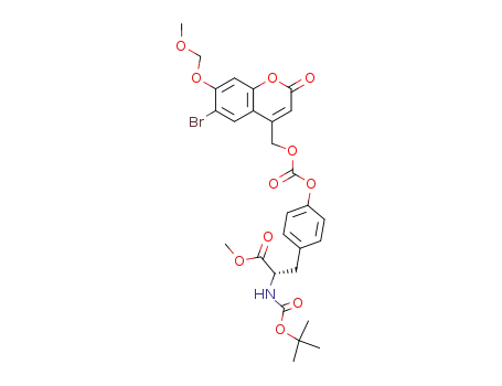 O-[[[6-bromo-7-(methoxymethoxy)coumarin-4-yl]methoxy]carbonyl]-N-tert-butoxycarbonyl-L-tyrosine methyl ester