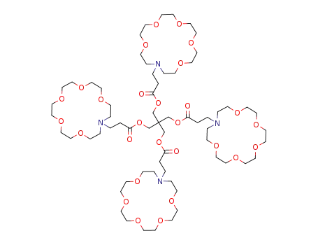 3-(1,4,7,10,13-pentaoxa-16-aza-cyclooctadec-16-yl)-propionic acid 3-(3-1,4,7,10,13-pentaoxa-16-aza-cyclooctadec-16-yl-propionyloxy)-2,2-bis-(3-1,4,7,10,13-pentaoxa-16-aza-cyclooctadec-16-yl-propionyloxymethyl)-propyl ester