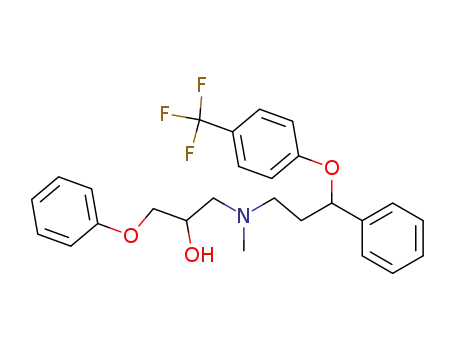 1-{methyl-[3-phenyl-3-(4-trifluoromethyl-phenoxy)-propyl]-amino}-3-phenoxy-propan-2-ol
