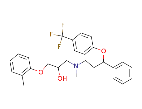 1-{methyl-[3-phenyl-3-(4-trifluoromethyl-phenoxy)-propyl]-amino}-3-o-tolyloxy-propan-2-ol