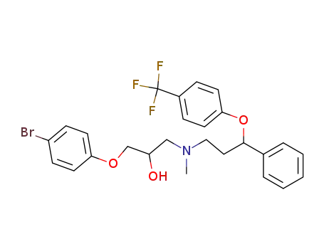 1-(4-bromo-phenoxy)-3-{methyl-[3-phenyl-3-(4-trifluoromethyl-phenoxy)-propyl]-amino}-propan-2-ol