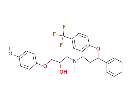 1-(4-methoxy-phenoxy)-3-{methyl-[3-phenyl-3-(4-trifluoromethyl-phenoxy)-propyl]-amino}-propan-2-ol