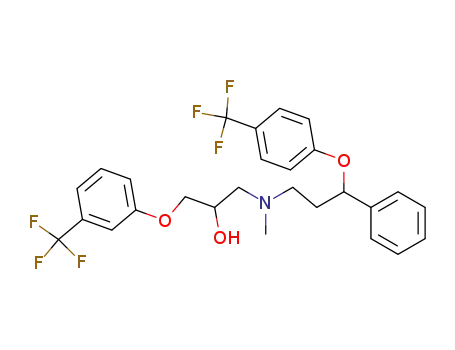 1-{methyl-[3-phenyl-3-(4-trifluoromethyl-phenoxy)-propyl]-amino}-3-(3-trifluoromethyl-phenoxy)-propan-2-ol