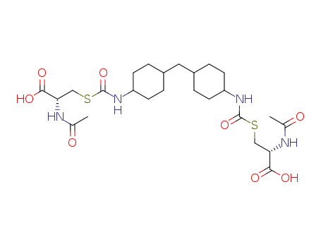 2-acetylamino-3-{4-[4-(2-acetylamino-2-carboxyethylsulfanylcarbonylamino)cyclohexylmethyl]cyclohexylcarbamoylsulfanyl}propionic acid
