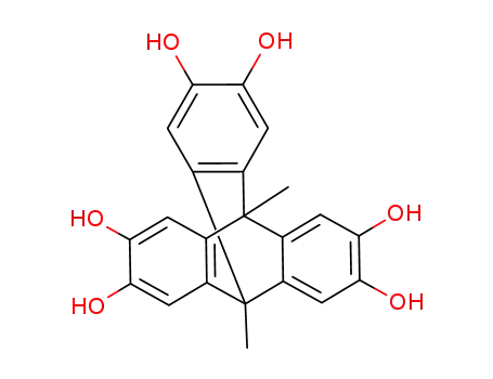 9,10-dimethyl-2,3,6,7,14,15-hexahydroxy-9,10-[1',2']benzenoanthracene