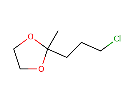 Molecular Structure of 5978-08-5 (5-CHLORO-2-PENTANONE ETHYLENE KETAL)