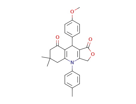 9-(4-methoxyphenyl)-6,6-dimethyl-4-p-tolyl-5,6,7,9-tetrahydrofuro[3,4-b]quinoline-1,8(3H,4H)-dione