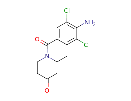 1-(4-amino-3,5-dichloro-benzoyl)-2-methyl-piperidin-4-one