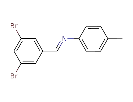 (E)-N-(3,5-dibromobenzylidene)-4-methylaniline