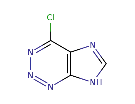 Molecular Structure of 52773-49-6 (1H-Imidazo[4,5-d]-1,2,3-triazine, 4-chloro-)