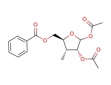 1,2-di-O-acetyl-5-O-benzoyl-3-deoxy-3-C-methyl-D-ribofuranose