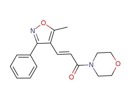 (E)-3-(5-methyl-3-phenylisoxazol-4-yl)-1-morpholinoprop-2-en-1-one