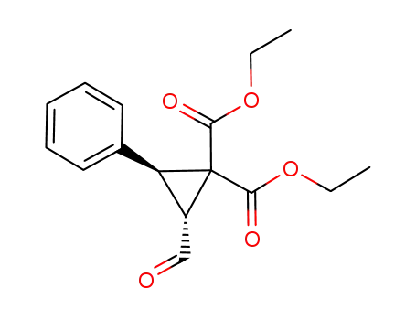 1,1-diethyl (2R,3S)-2-formyl-3-phenylcyclopropane-1,1-dicarboxylate