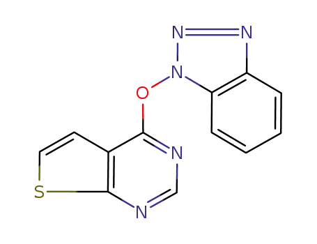4-(benzotriazol-1-yloxy)thieno[2,3-d]pyrimidine