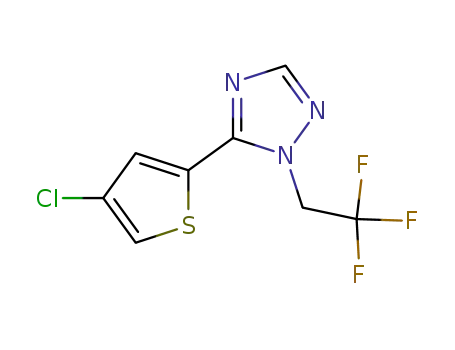 5-(4-chloro-thiophen-2-yl)-1-(2,2,2-trifluoro-ethyl)-1H-[1,2,4]triazole