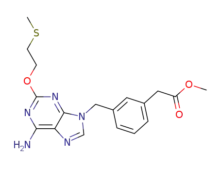 9-(3-methoxycarbonylmethylbenzyl)-2-{2-(methylsulfanyl)ethoxy}adenine