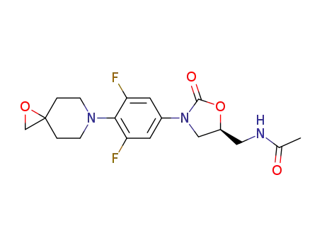 (5S)-N-{3-[4-(1-oxa-6-azaspiro[2.5]oct-6-yl)-3,5-difluorophenyl]-2-oxo-oxazolidin-5-ylmethyl}-acetamide