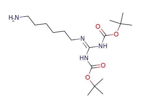 Molecular Structure of 160677-41-8 (MONO-6-N-DIBOC-GUANYL-1,6-HEXADIAMINE)