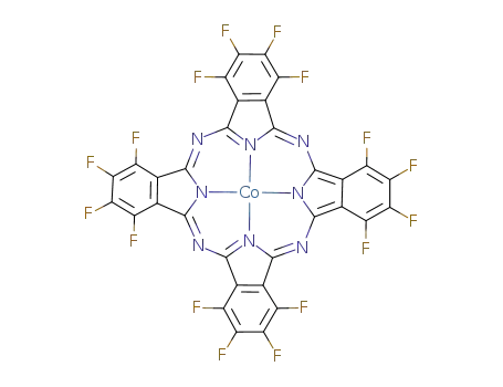 Molecular Structure of 52629-20-6 (COBALT(II) 1,2,3,4,8,9,10,11,15,16,17,18,22,23,24,25-HEXADECAFLUORO-29H,31H-PHTHALOCYANINE)