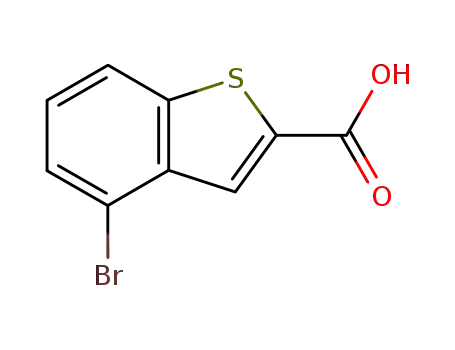 Molecular Structure of 5194-37-6 (4-BROMO-BENZO[B]THIOPHENE-2-CARBOXYLIC ACID)