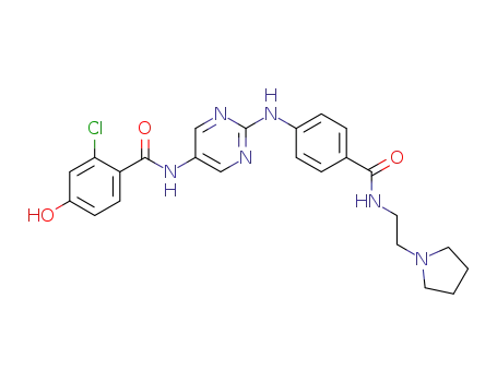 2-chloro-4-hydroxy-N-{2-[4-(2-pyrrolidin-1-yl-ethylcarbamoyl)-phenylamino]-pyrimidin-5-yl}-benzamide