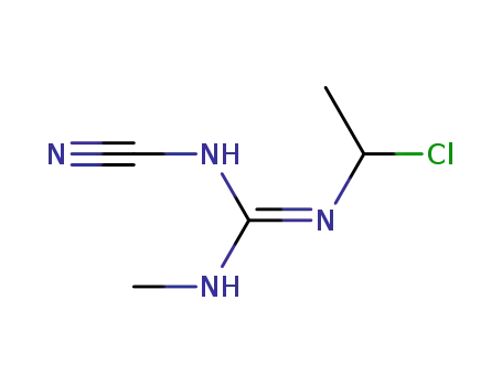 N-cyano-N'-methyl-N"-(1-chloroethyl)guanidine