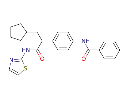 N-{4-[2-cyclopentyl-1-(thiazol-2-ylcarbamoyl)-ethyl]-phenyl}-benzamide