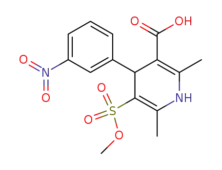 (+)-2,6-dimethyl-3-methoxysulfonyl-4-(3-nitrophenyl)-5-carboxy-1,4-dihydropyridine
