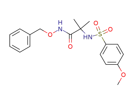 N-benzyloxy-2-(4-methoxybenzenesulfonylamino)-2-methyl-propionamide