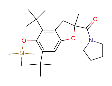 1-(4,6-di-t-butyl-2-methyl-5-trimethylsilyloxy-2,3-dihydrobenzofuran-2-carbonyl)pyrrolidine