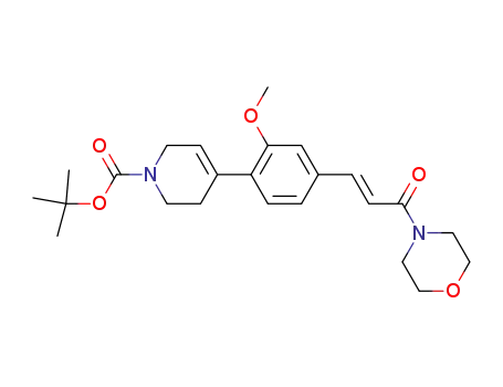 tert-butyl 4-{2-methoxy-4-[(1E)-3-morpholin-4-yl-3-oxoprop-1-enyl]phenyl}-3,6-dihydropyridine-1(2H)-carboxylate
