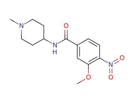 3-methoxy-N-(1-methylpiperidin-4-yl)-4-nitrobenzamide
