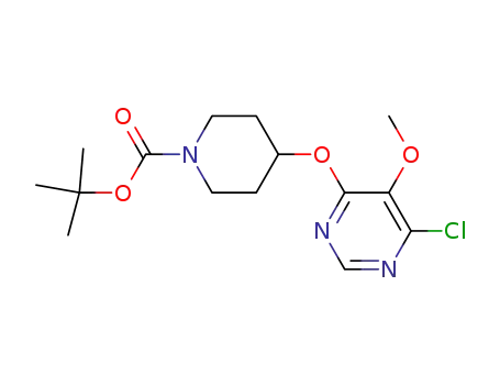 4-(6-Chloro-5-methoxy-pyrimidin-4-yloxy)-piperidine-1-carboxylic acid tert-butyl ester