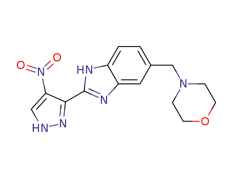 4-((2-(4-nitro-1H-pyrazol-3-yl)-1H-benzo[d]imidazole-5-yl)methyl)morpholine