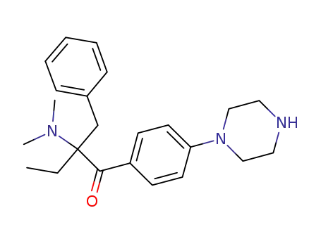 2-benzyl-2-N,N-dimethylamino-1-[4-piperazinophenyl]-1-butanone