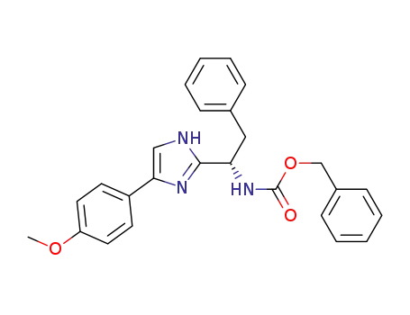 2-(1-(S)-((Phenylmethoxy)carbonyl)-amino-2-phenylethyl)-4-(4-methoxyphenyl)-imidazole
