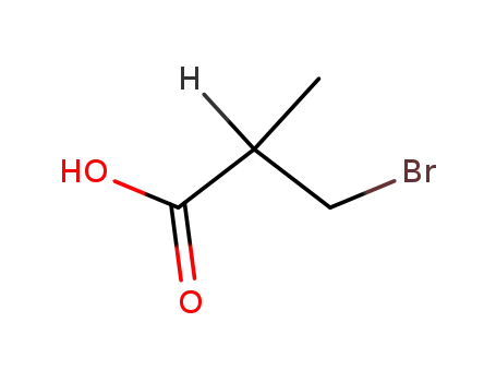 Molecular Structure of 56970-78-6 (3-BROMO-2-METHYLPROPIONIC ACID)