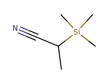 Molecular Structure of 18151-58-1 (Propanenitrile, 2-(trimethylsilyl)-)