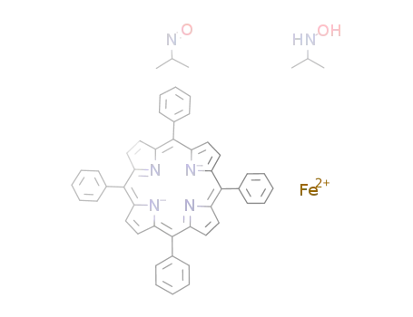 [2-(hydroxyamino)propane](2-nitrosopropane)(meso-tetraphenylporphyrinato)iron(II)