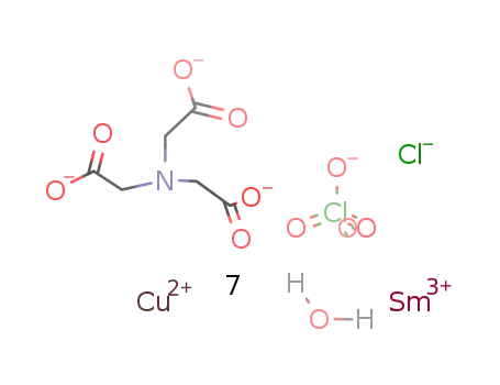 [CuCl(nitrilotriacetate)Sm(H2O)6]ClO4*H2O