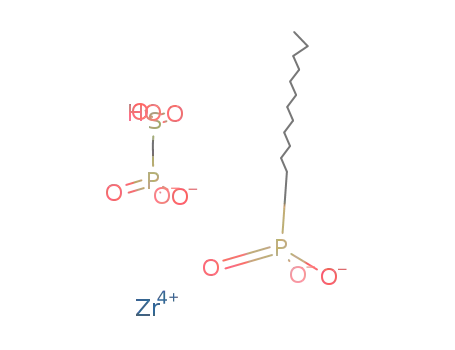 Zr(4+)*(O3PCH2SO3H)(2-)*O3PC12H25(2-)=Zr{(O3PCH2SO3H)0.5(O3PC12H25)0.5}2