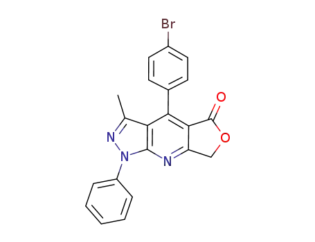 4-(4-bromophenyl)-3-methyl-1-phenyl-1,7-dihydro-5H-furo[3,4-b]pyrazolo[4,3-e]pyridine-5-one
