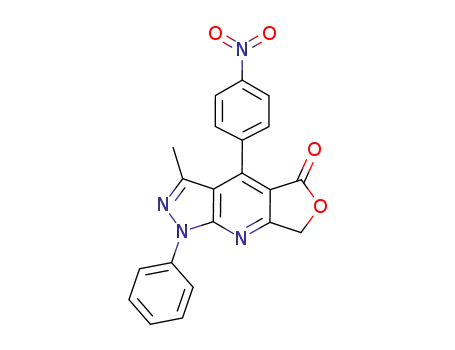 4-(4-nitrophenyl)-3-methyl-1-phenyl-1,7-dihydro-5H-furo[3,4-b]pyrazolo[4,3-e]pyridine-5-one