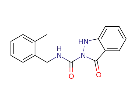 3-oxo-1,3-dihydro-indazole-2-carboxylic acid 2-methylbenzylamide