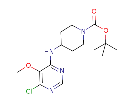 tert-butyl 4-(6-chloro-5-methoxypyrimidin-4-ylamino)piperidine-1-carboxylate