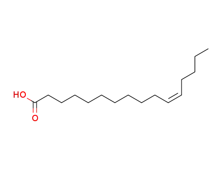 Molecular Structure of 2416-20-8 (Hexadecenoicacid,Z-11-)
