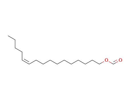 Molecular Structure of 65202-09-7 (11-Hexadecen-1-ol, formate, (Z)-)