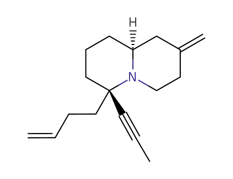 (6RS,9aRS)-6-(but-3-enyl)-2-methylene-6-(prop-1-ynyl)octahydro-1H-quinolizine